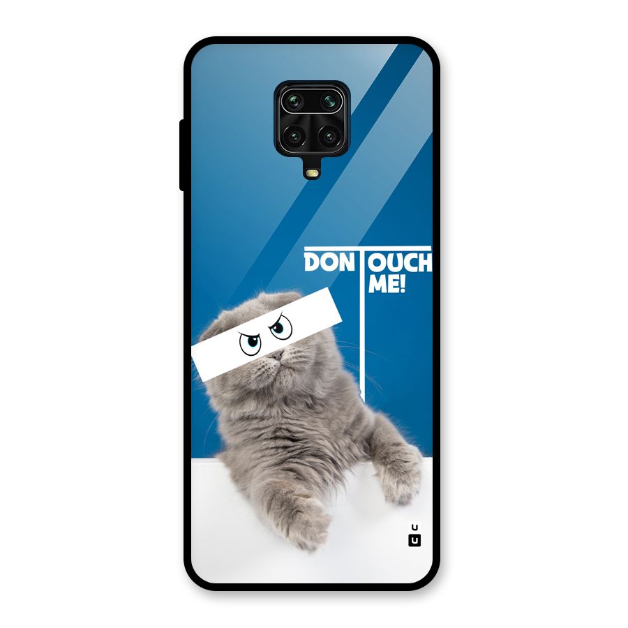 Kitty Dont Touch Glass Back Case for Redmi Note 9 Pro