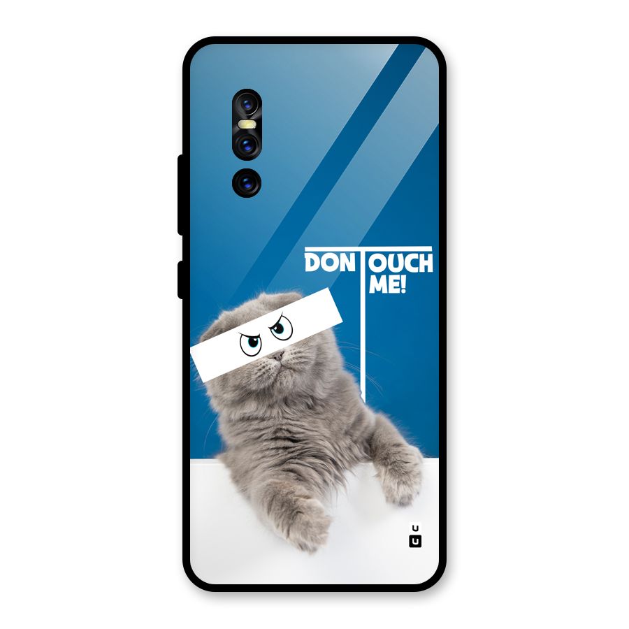 Kitty Dont Touch Glass Back Case for Vivo V15 Pro