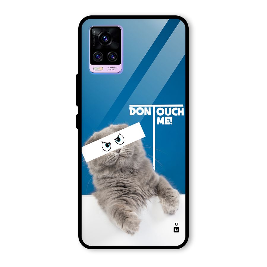 Kitty Dont Touch Glass Back Case for Vivo V20 Pro