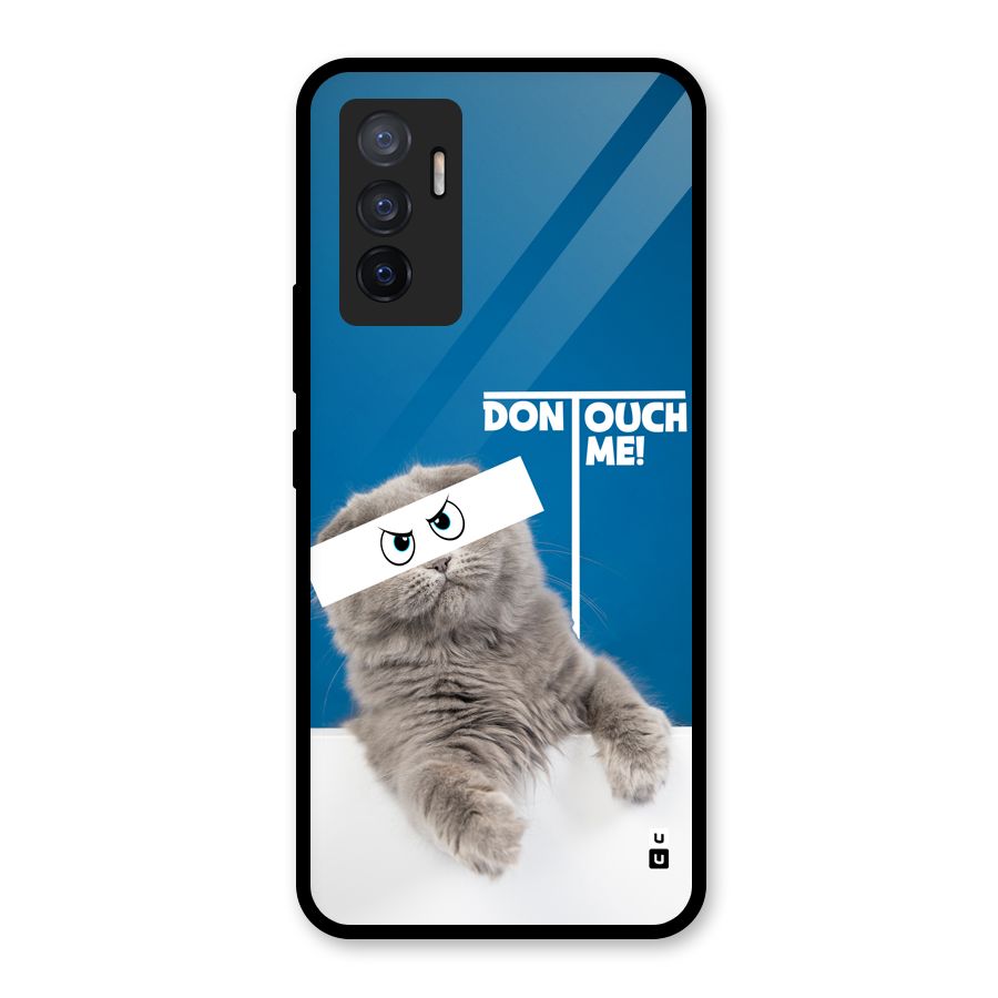 Kitty Dont Touch Glass Back Case for Vivo V23e