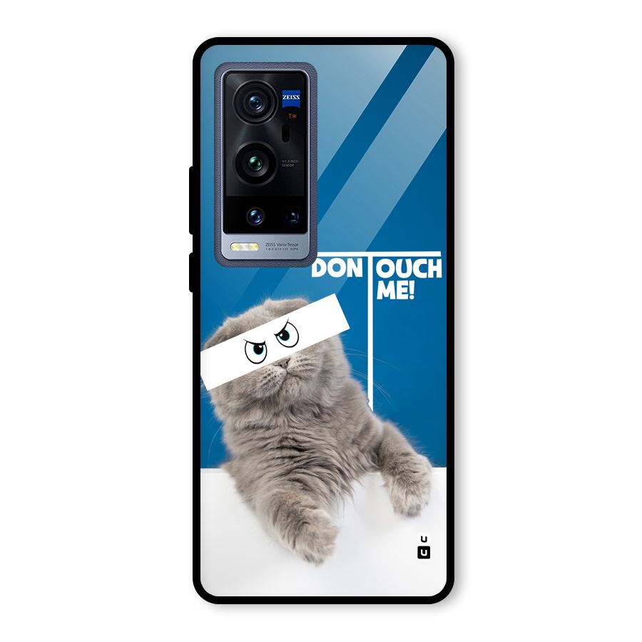 Kitty Dont Touch Glass Back Case for Vivo X60 Pro Plus