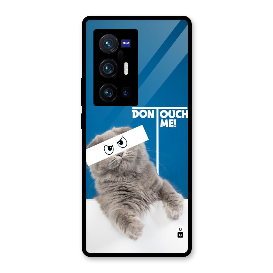 Kitty Dont Touch Glass Back Case for Vivo X70 Pro Plus
