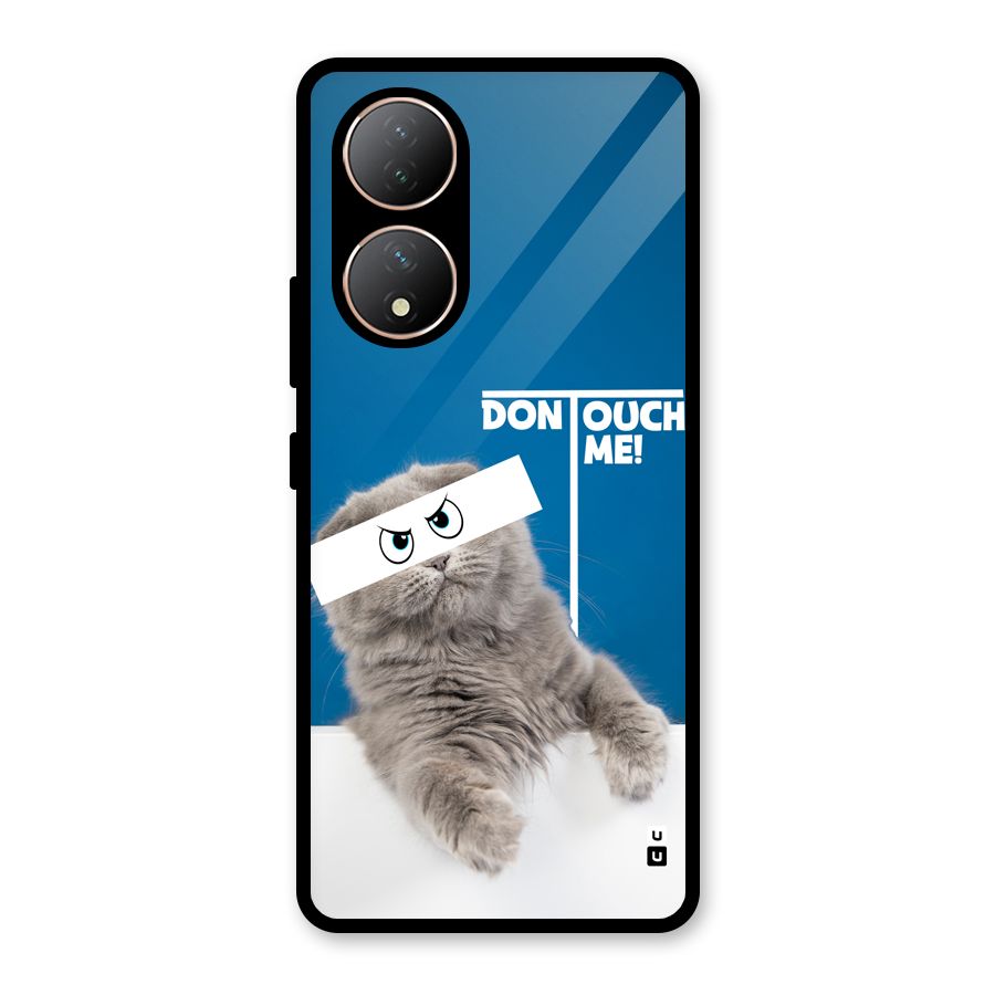 Kitty Dont Touch Glass Back Case for Vivo Y100A