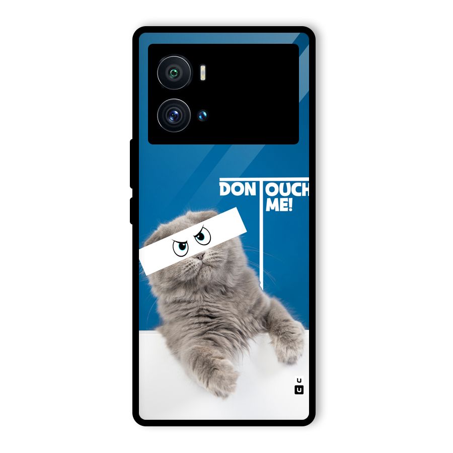 Kitty Dont Touch Glass Back Case for Vivo iQOO 9 Pro