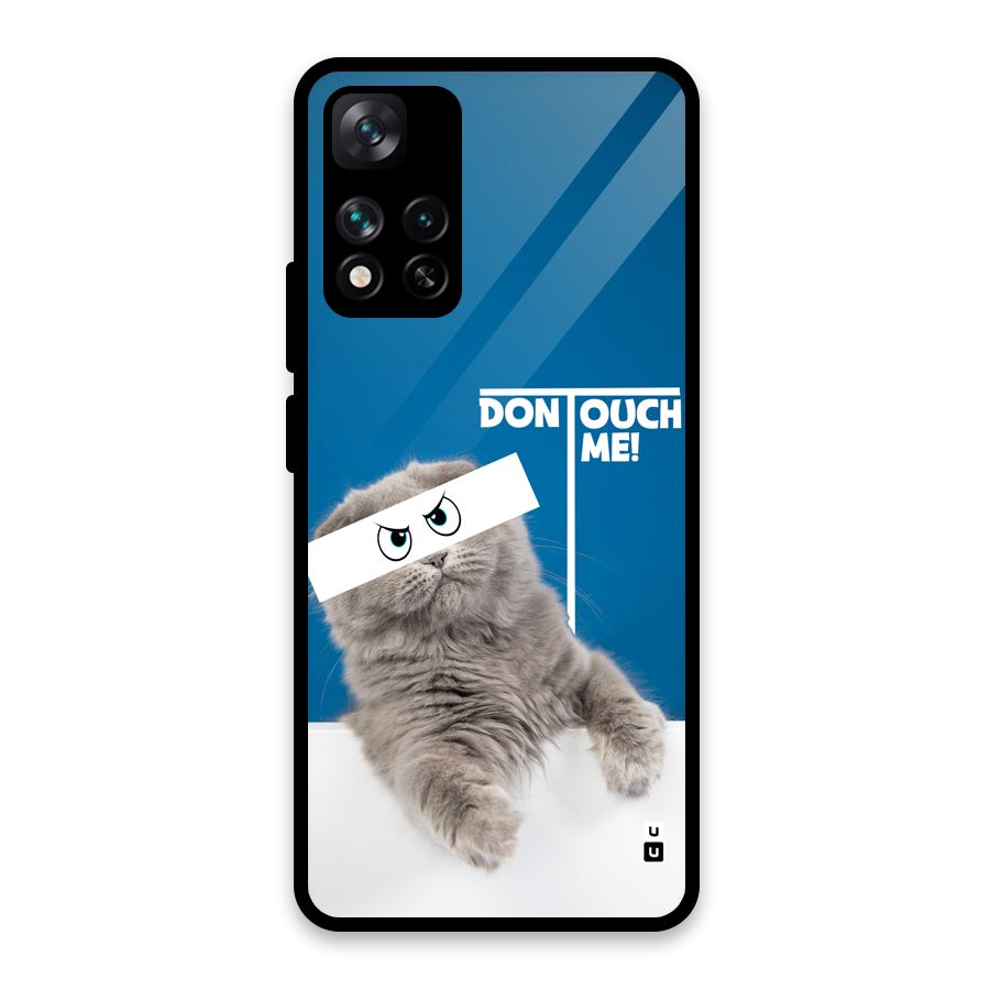 Kitty Dont Touch Glass Back Case for Xiaomi 11i HyperCharge 5G