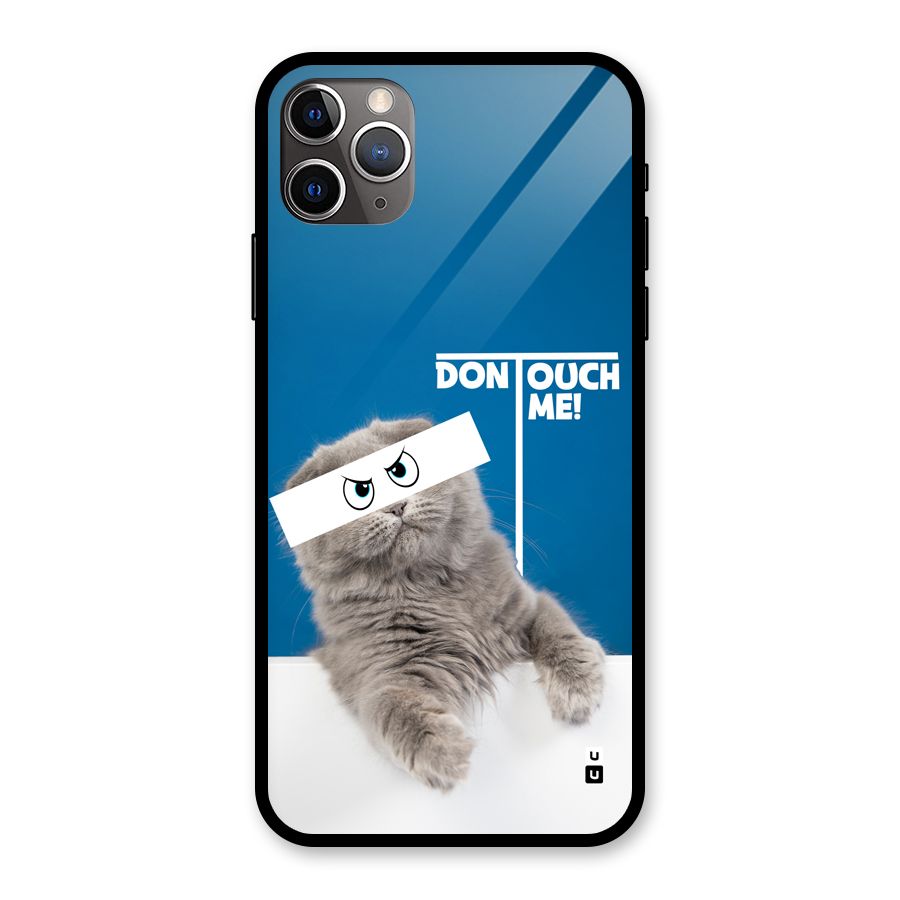 Kitty Dont Touch Glass Back Case for iPhone 11 Pro Max
