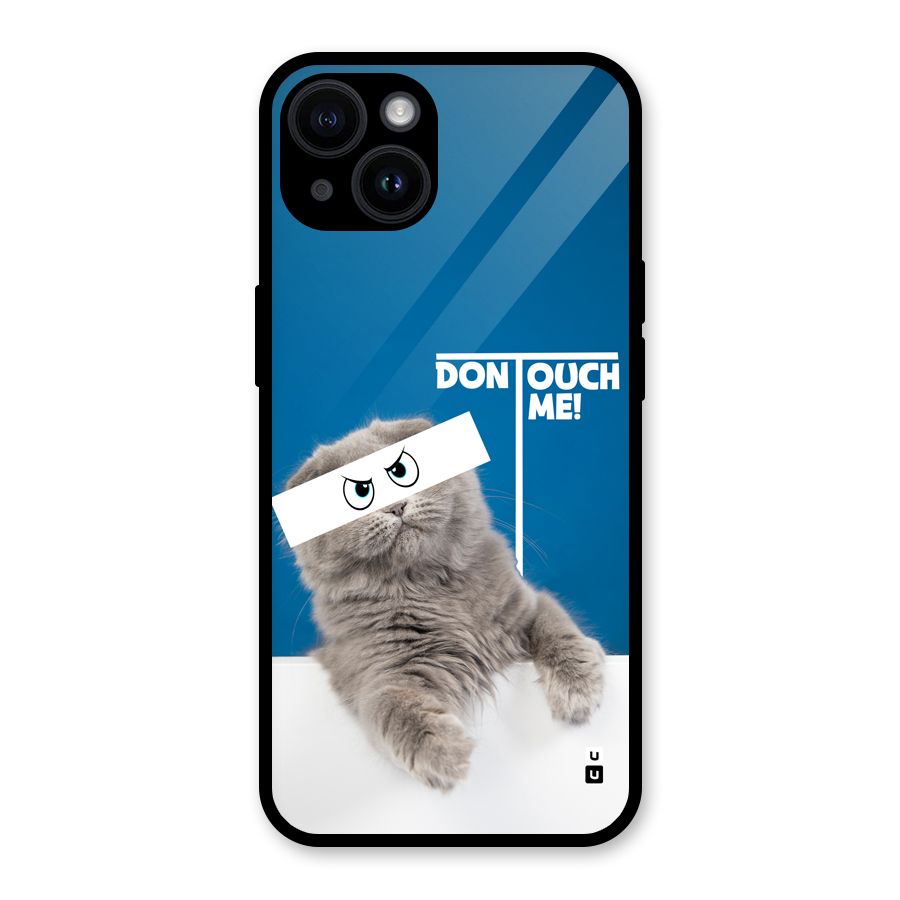 Kitty Dont Touch Glass Back Case for iPhone 14