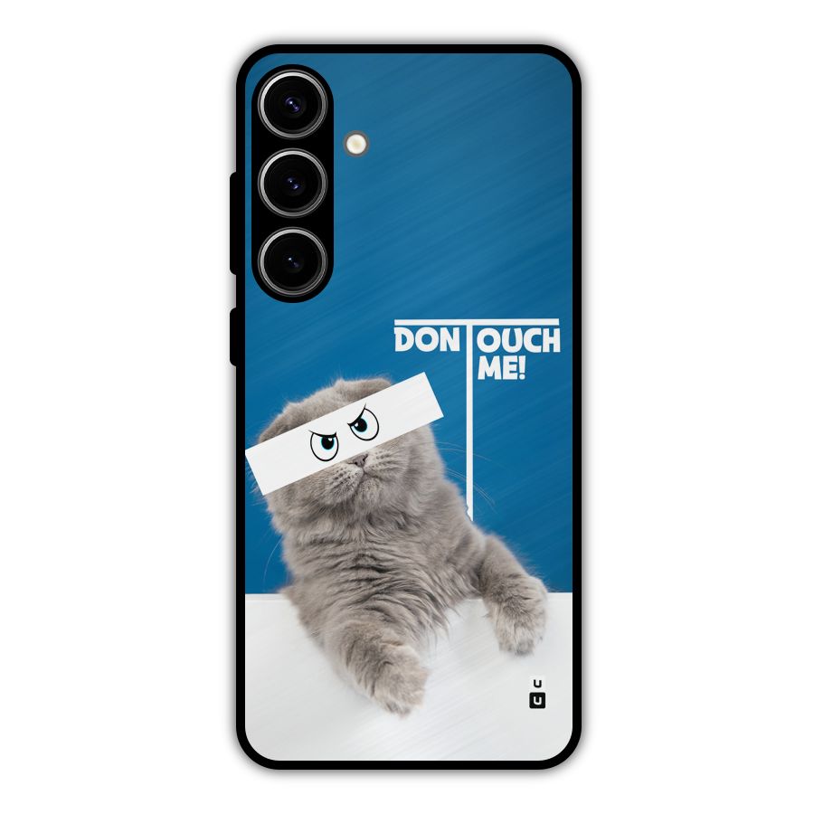 Kitty Dont Touch Metal Back Case for Galaxy S24 Plus
