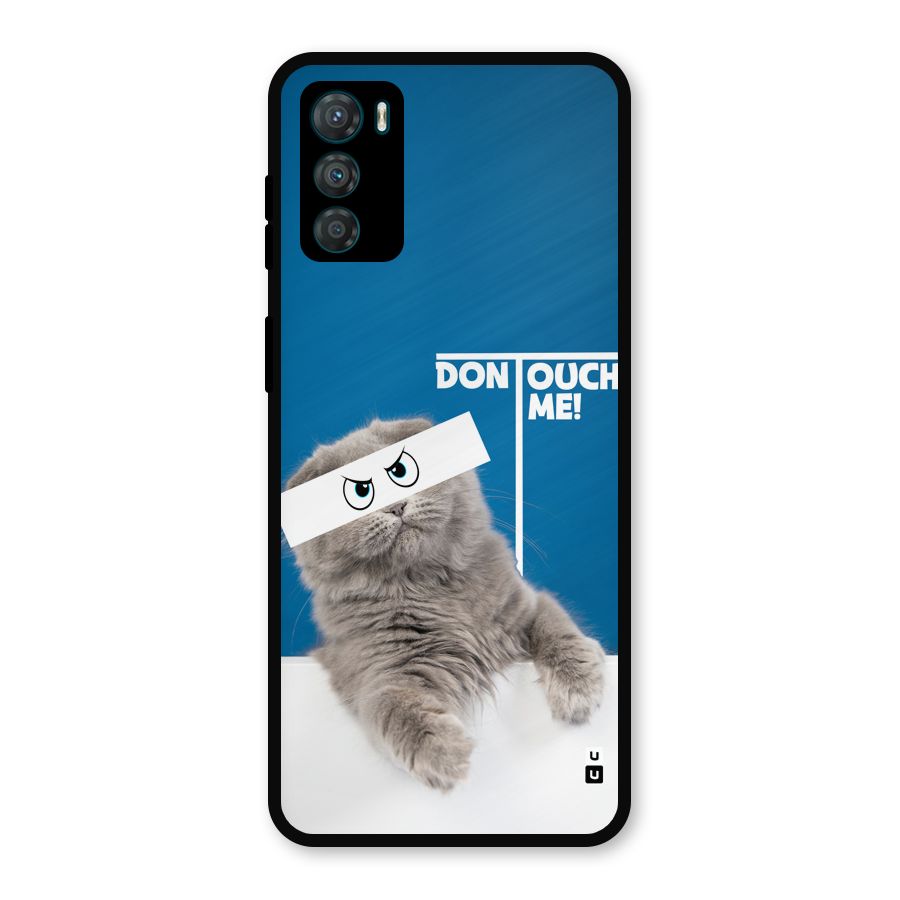 Kitty Dont Touch Metal Back Case for Moto G42