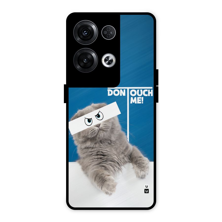 Kitty Dont Touch Metal Back Case for Oppo Reno8 Pro 5G