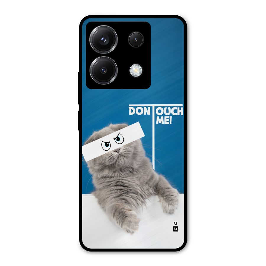 Kitty Dont Touch Metal Back Case for Poco X6
