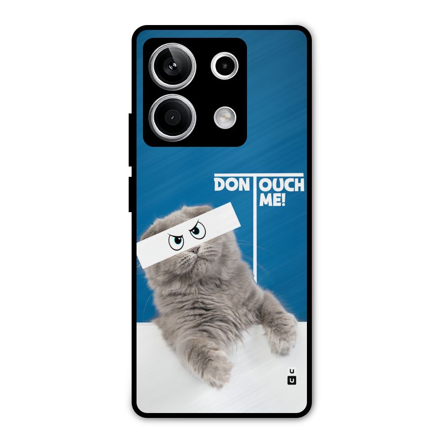 Kitty Dont Touch Metal Back Case for Redmi Note 13 5G