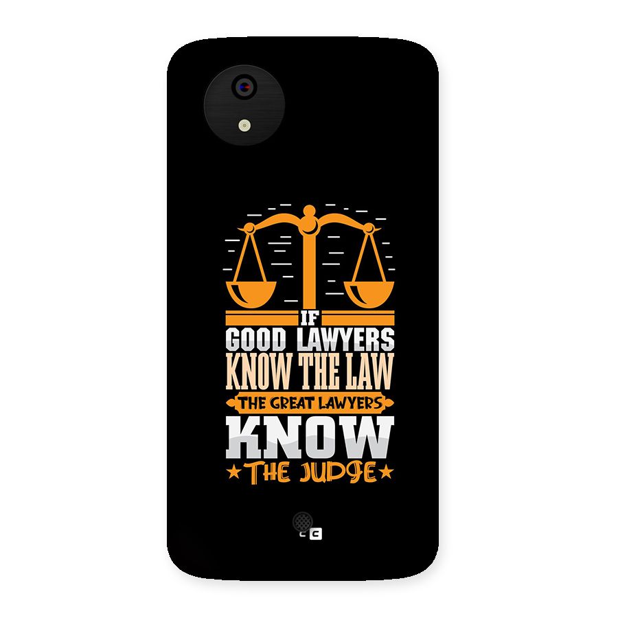 Know The Judge Back Case for Canvas A1  AQ4501