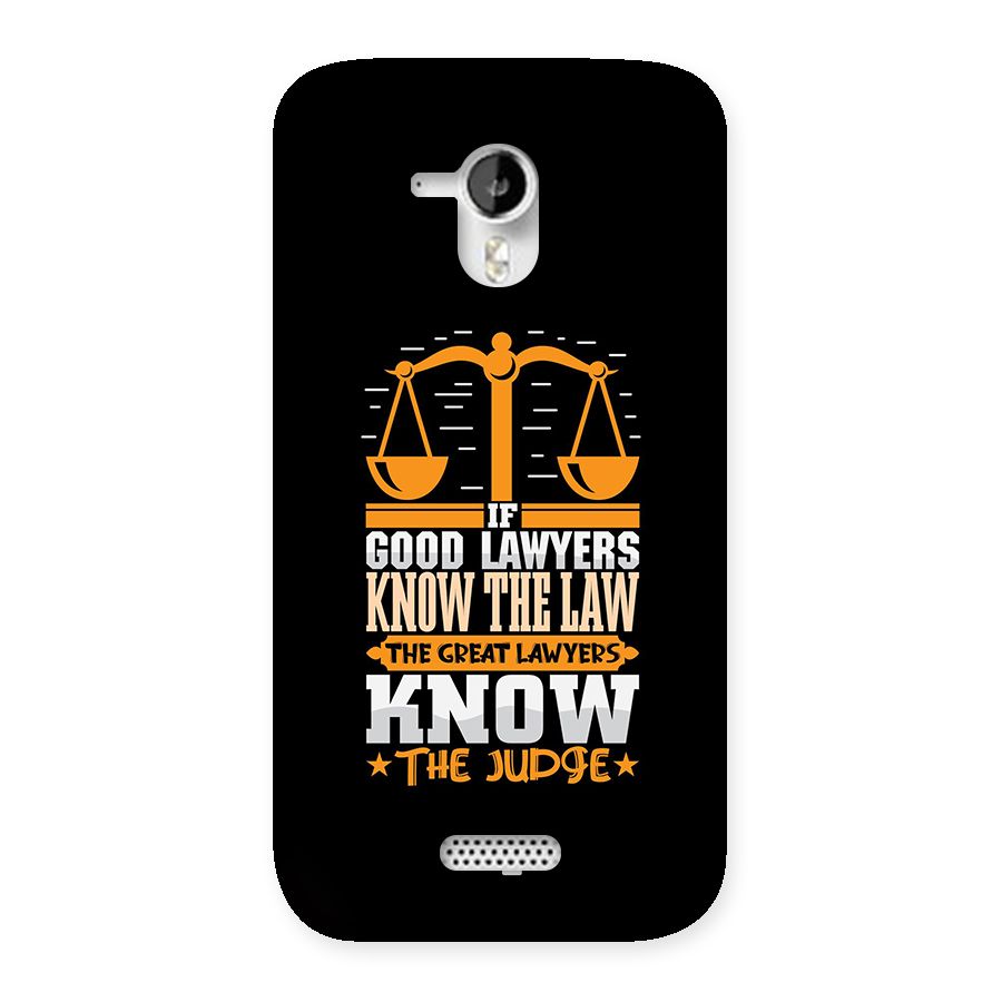 Know The Judge Back Case for Canvas HD A116