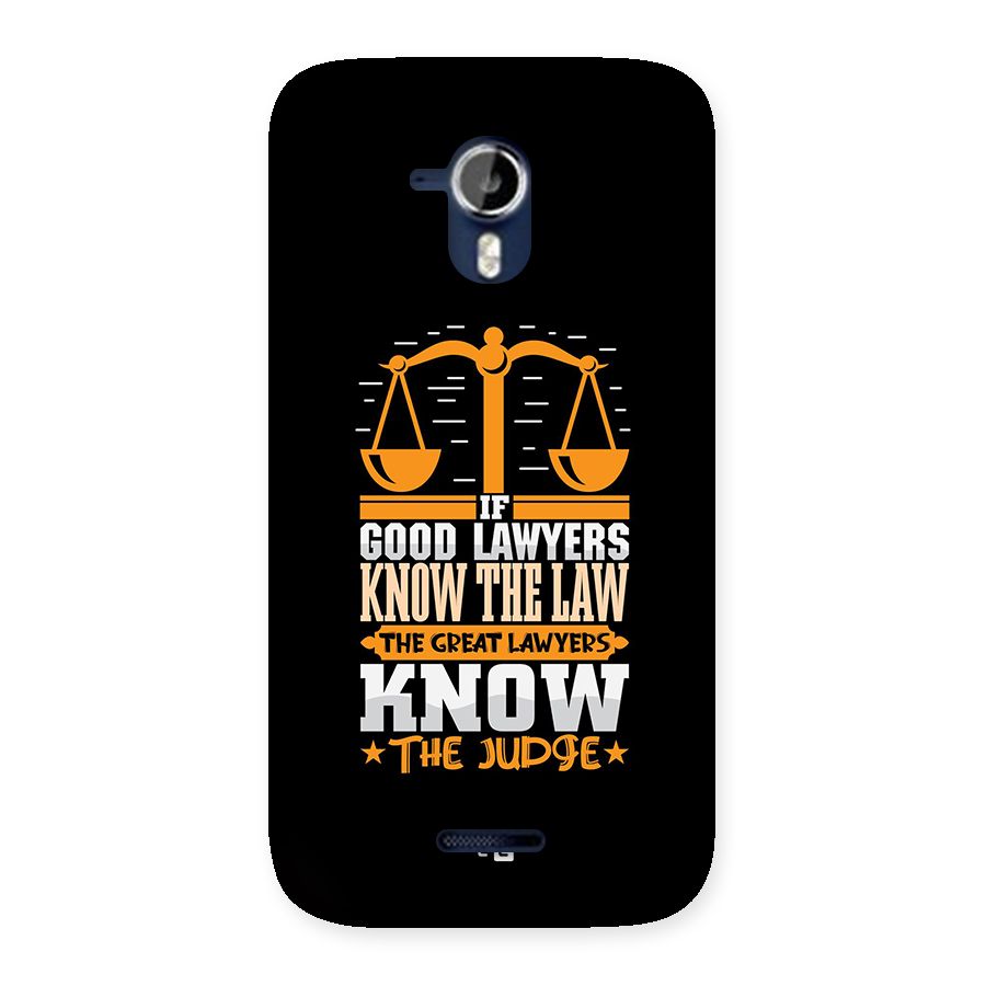 Know The Judge Back Case for Canvas Magnus A117
