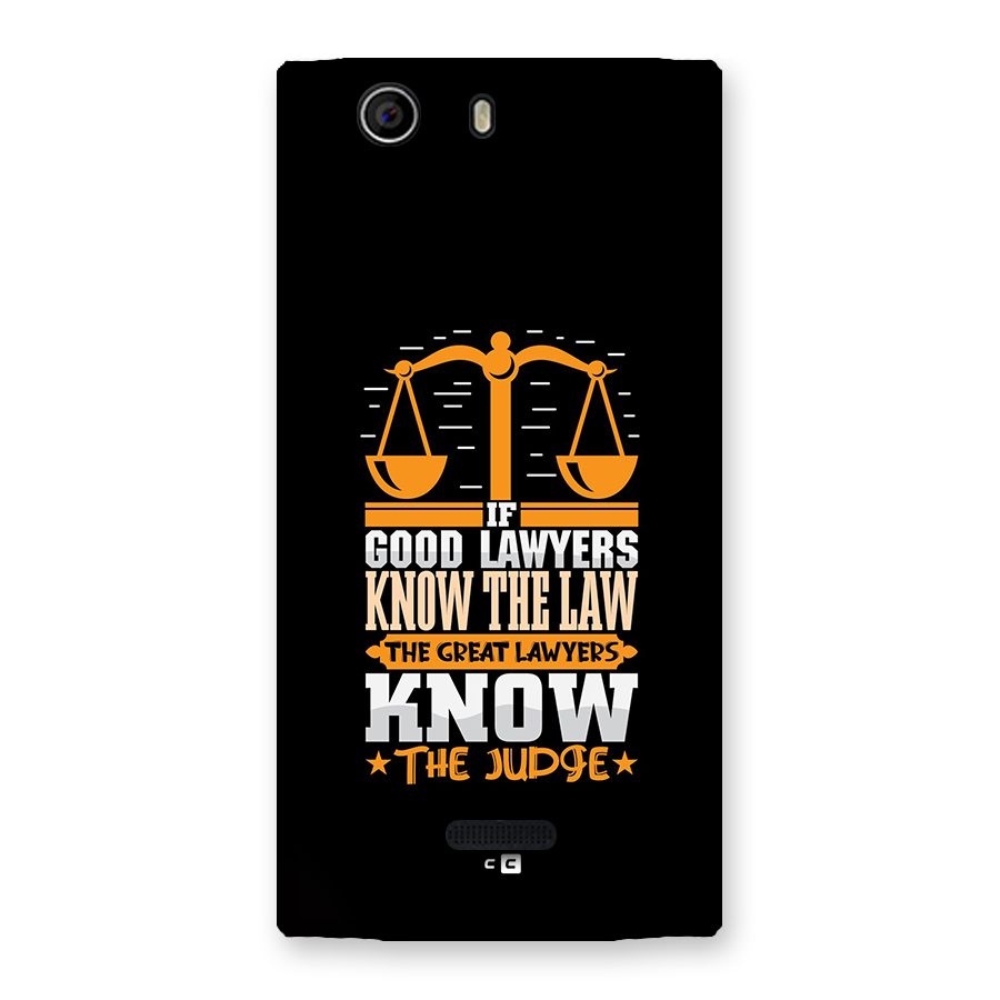 Know The Judge Back Case for Canvas Nitro 2 E311