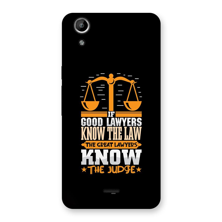 Know The Judge Back Case for Canvas Selfie Lens Q345
