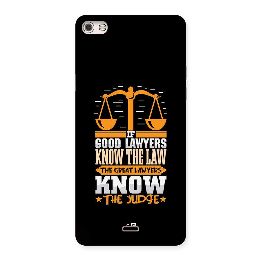Know The Judge Back Case for Canvas Silver 5