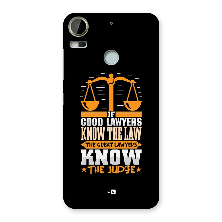 Know The Judge Back Case for Desire 10 Pro