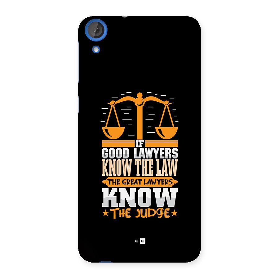 Know The Judge Back Case for Desire 820