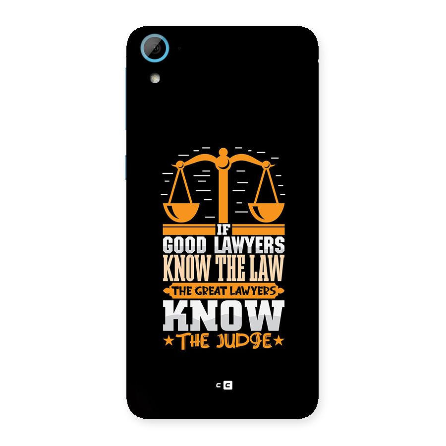 Know The Judge Back Case for Desire 826