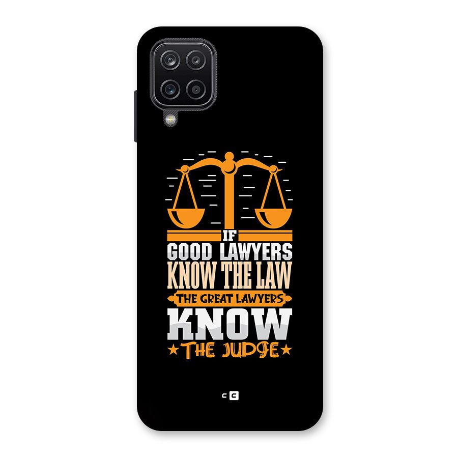 Know The Judge Back Case for Galaxy A12