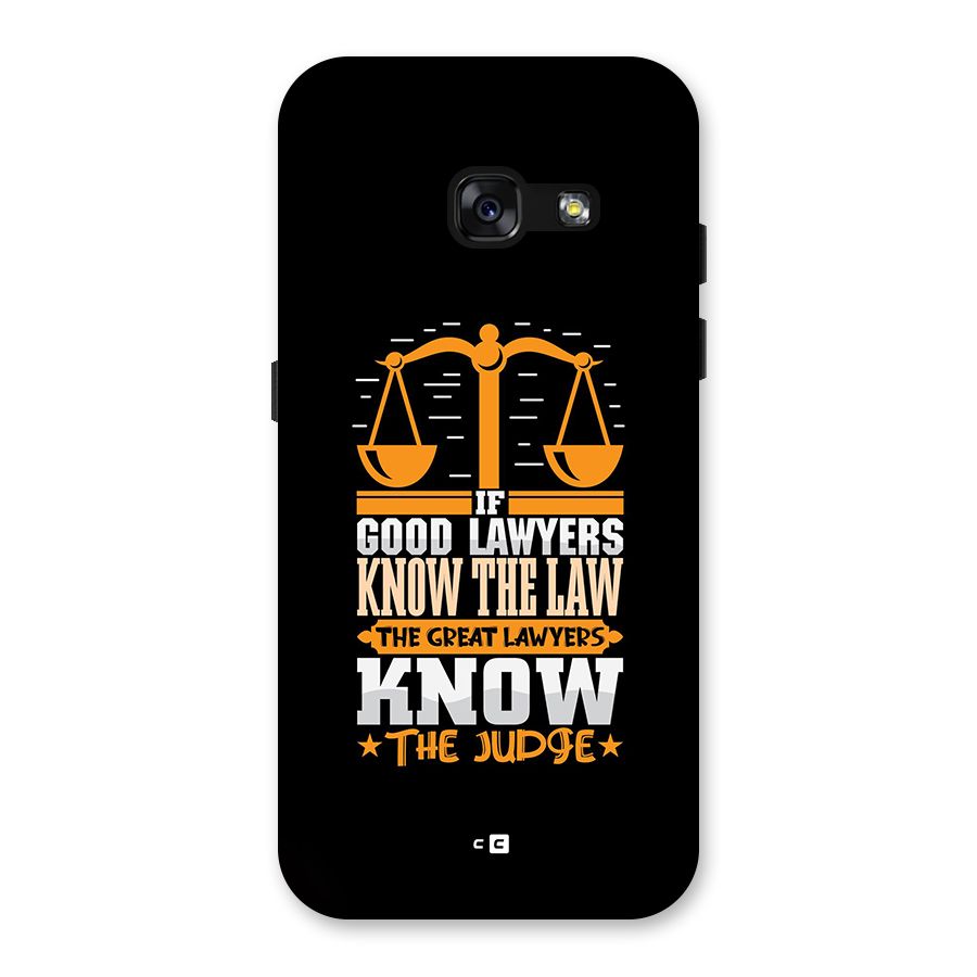 Know The Judge Back Case for Galaxy A3 (2017)