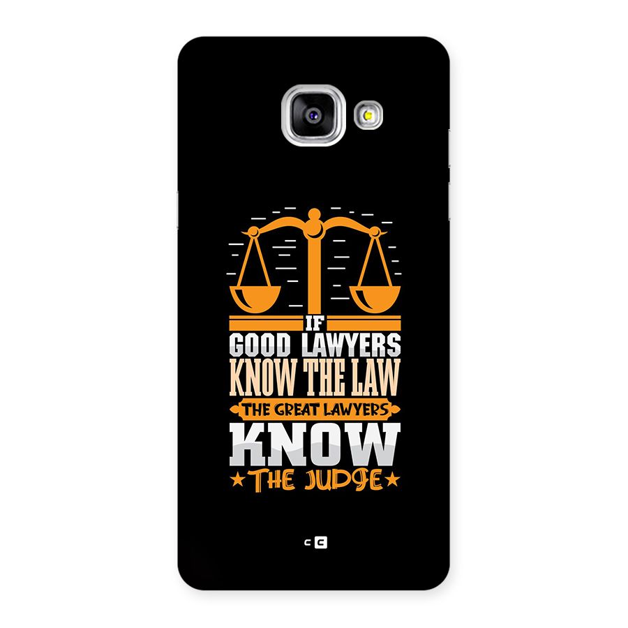 Know The Judge Back Case for Galaxy A5 (2016)