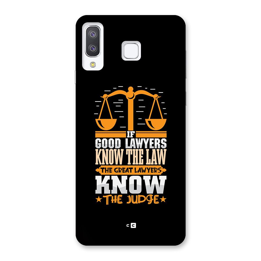 Know The Judge Back Case for Galaxy A8 Star