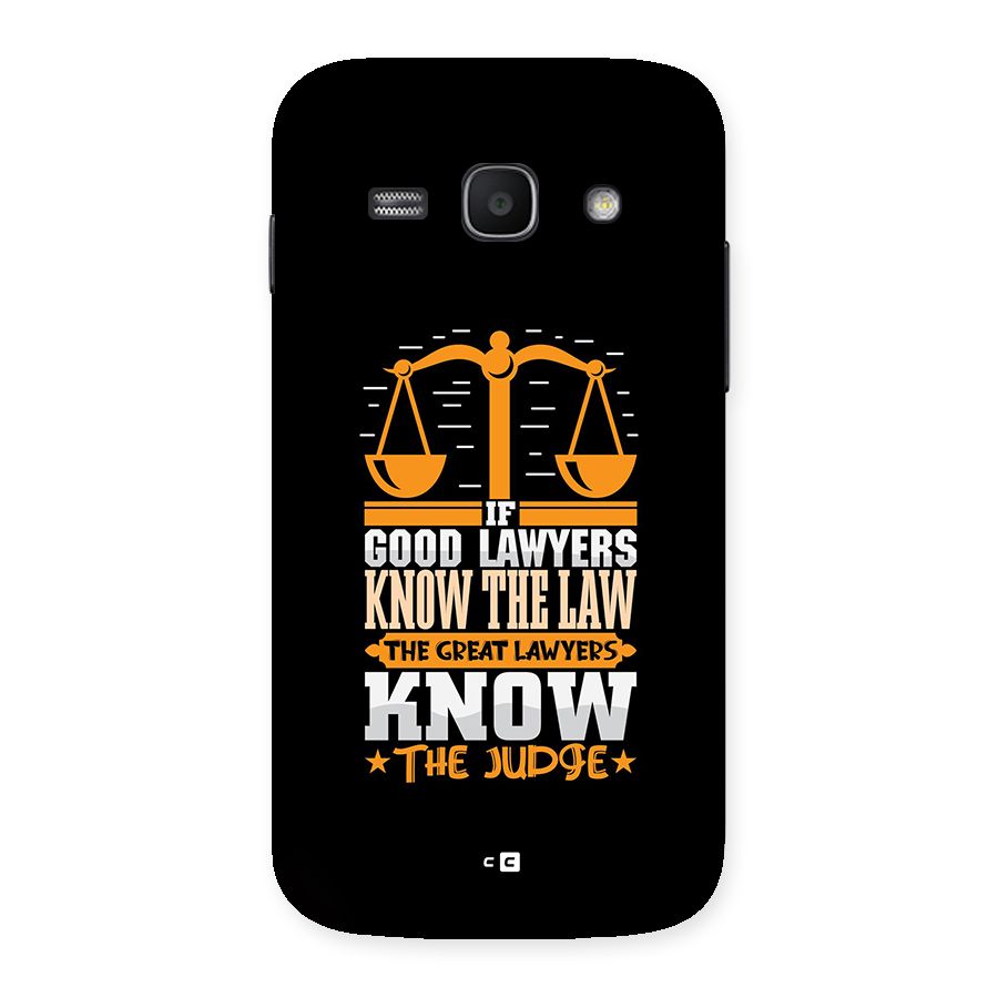 Know The Judge Back Case for Galaxy Ace3