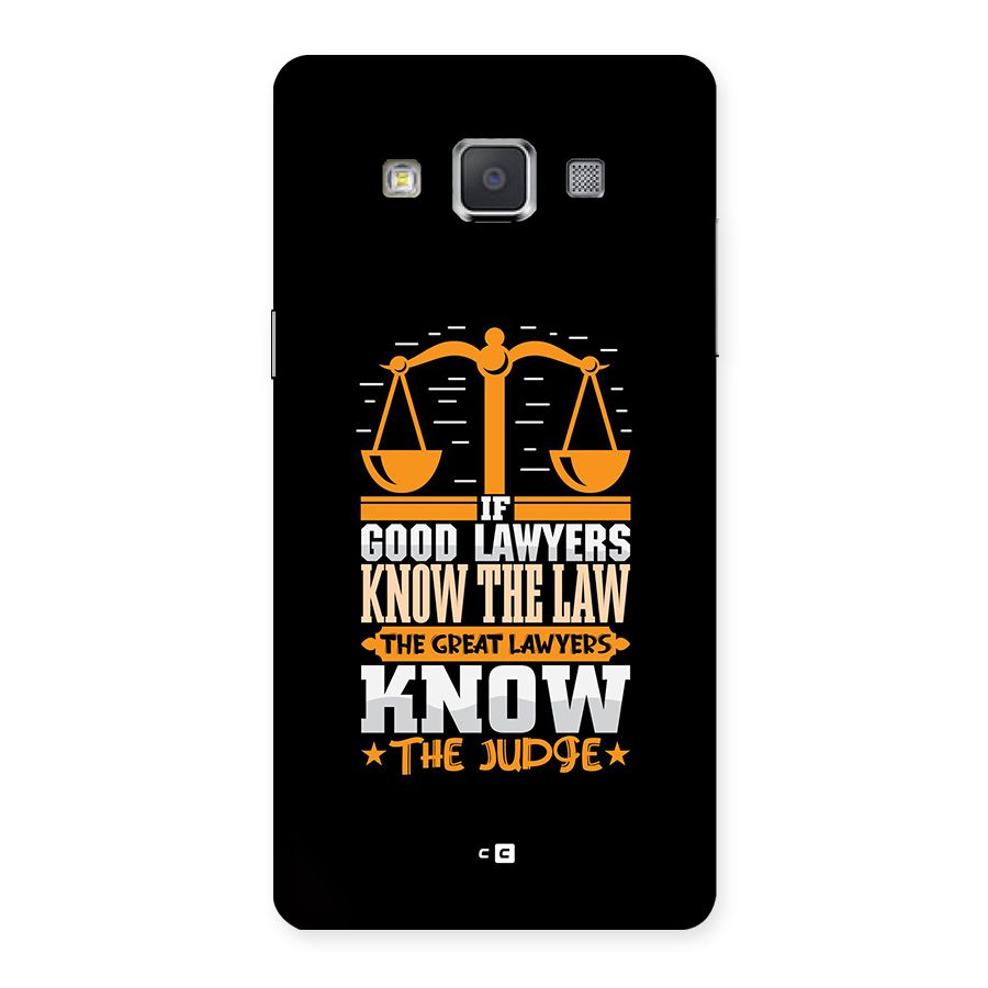 Know The Judge Back Case for Galaxy Grand 3
