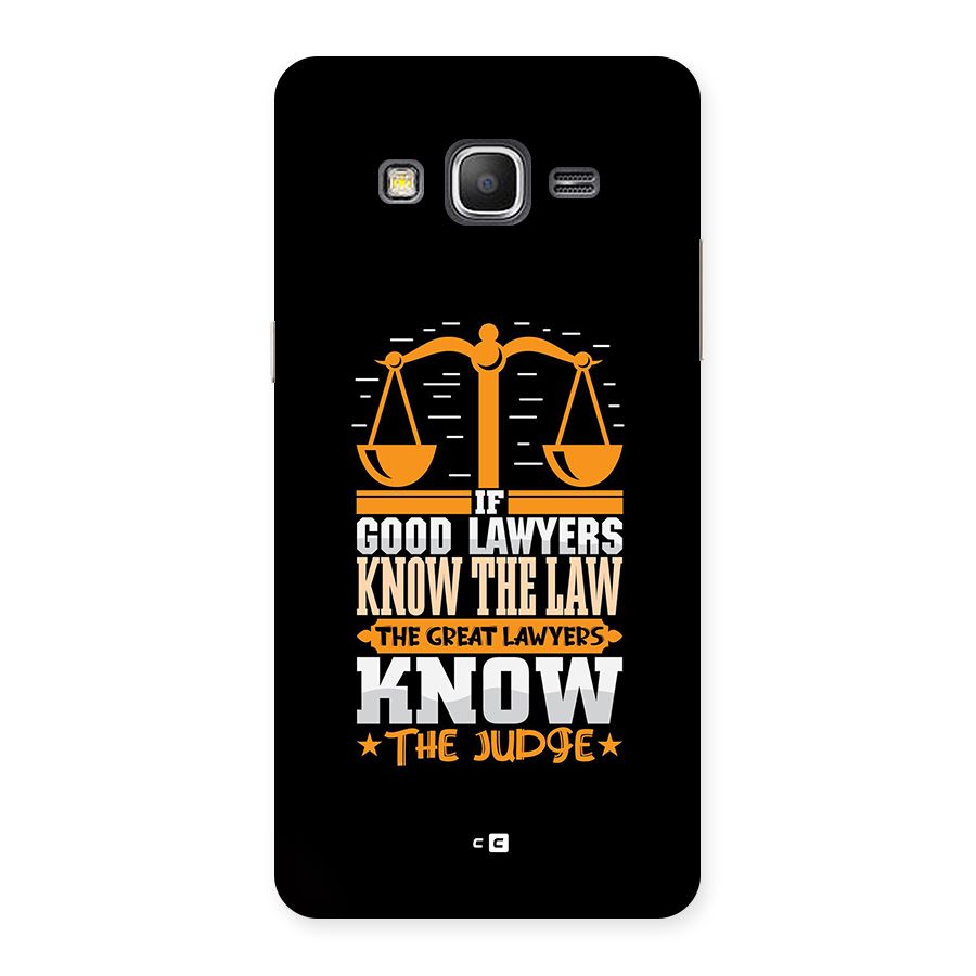 Know The Judge Back Case for Galaxy Grand Prime