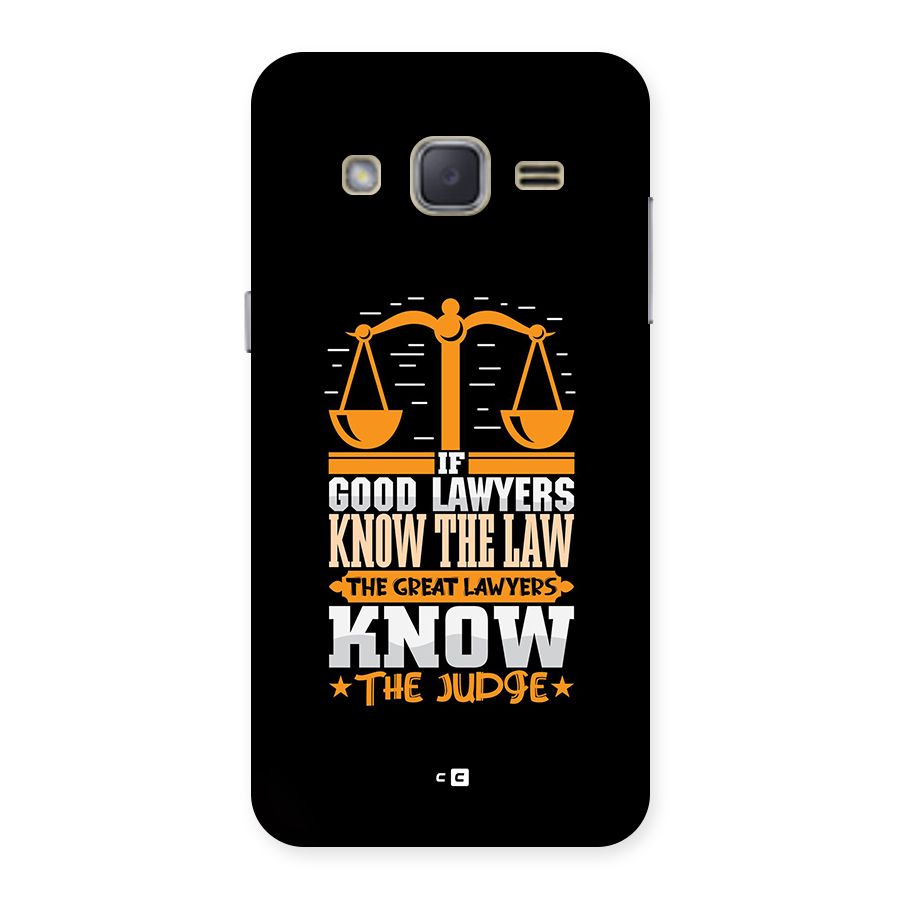 Know The Judge Back Case for Galaxy J2