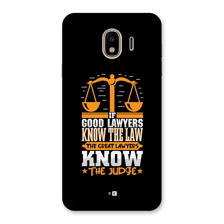 Know The Judge Back Case for Galaxy J4