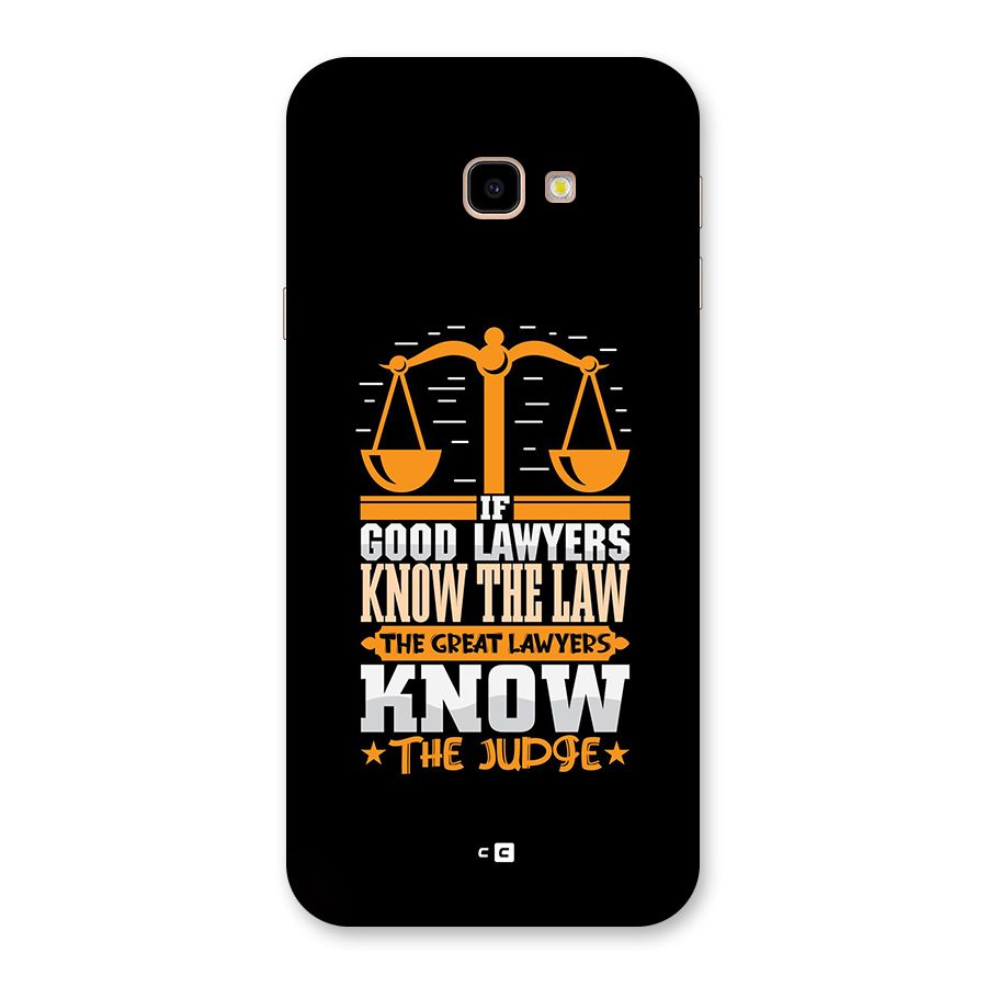 Know The Judge Back Case for Galaxy J4 Plus