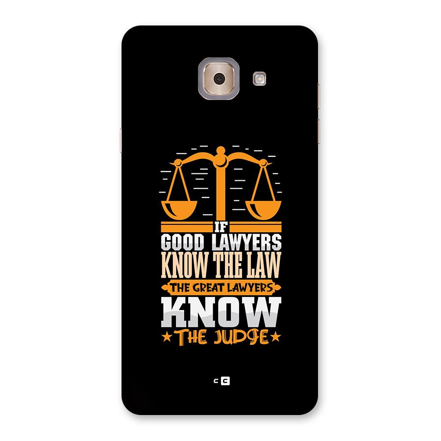 Know The Judge Back Case for Galaxy J7 Max