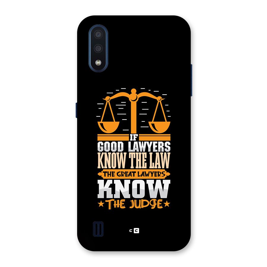 Know The Judge Back Case for Galaxy M01