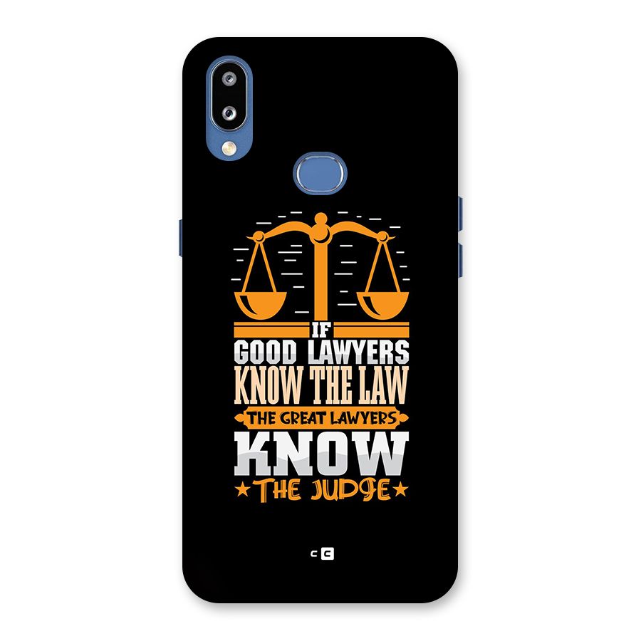 Know The Judge Back Case for Galaxy M01s