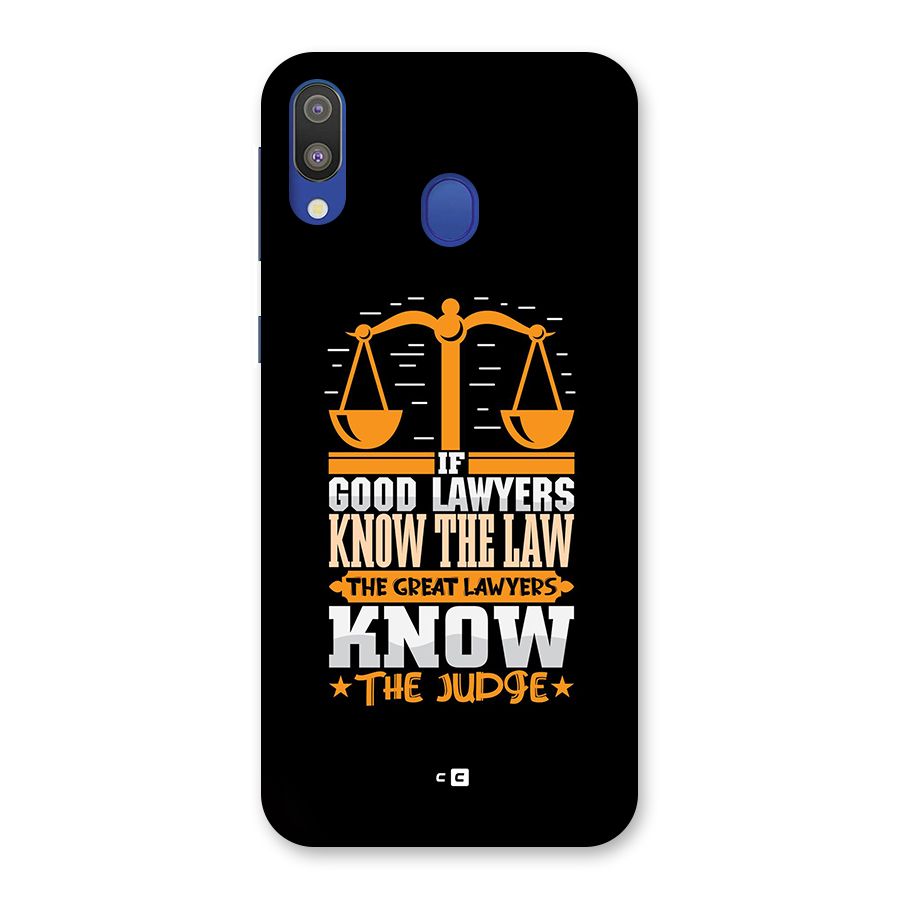 Know The Judge Back Case for Galaxy M20