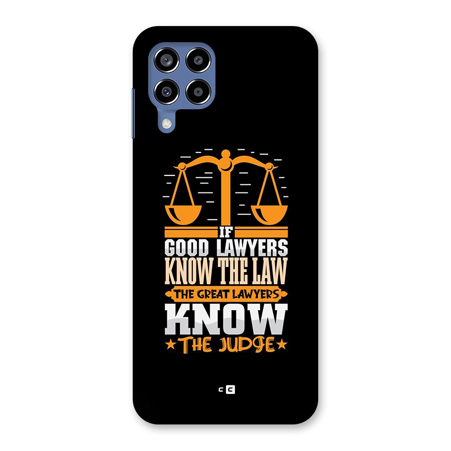 Know The Judge Back Case for Galaxy M53 5G