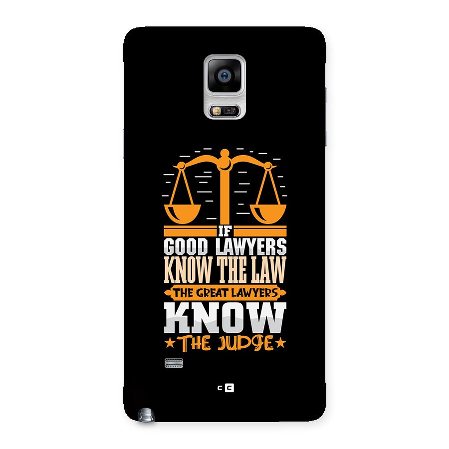 Know The Judge Back Case for Galaxy Note 4