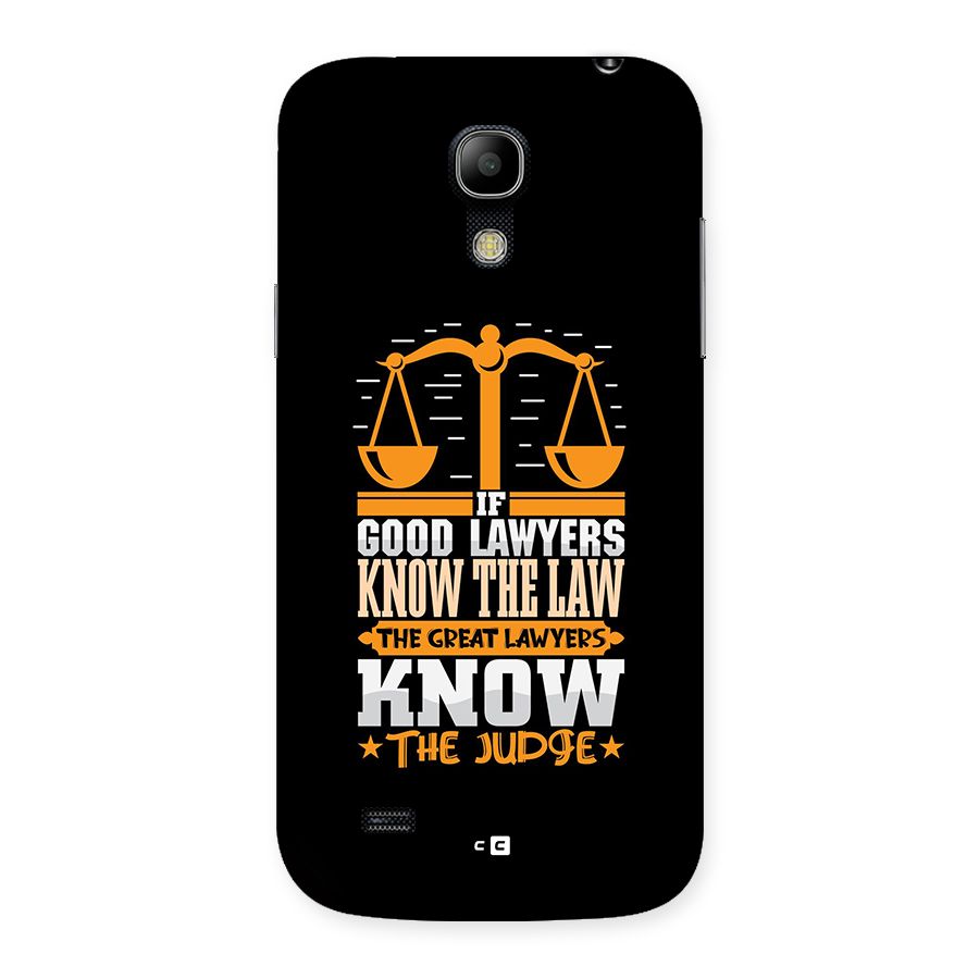 Know The Judge Back Case for Galaxy S4 Mini