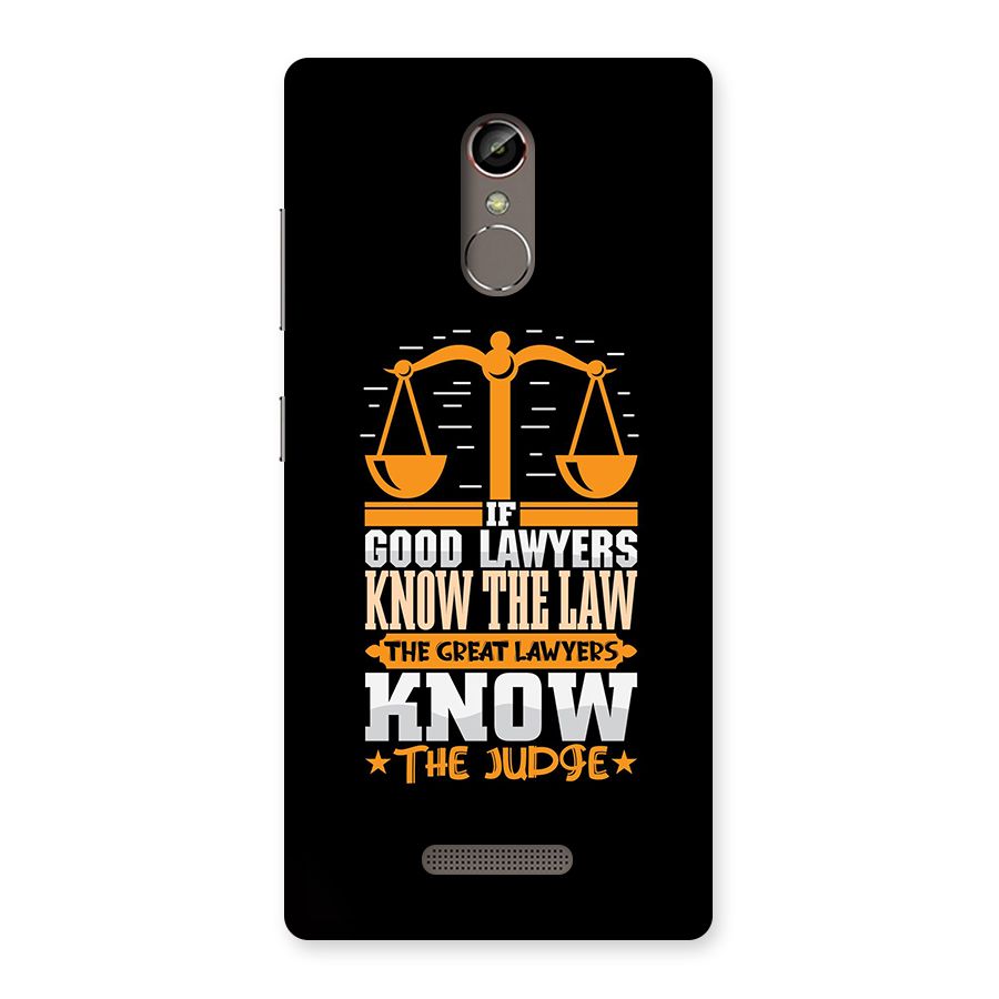 Know The Judge Back Case for Gionee S6s