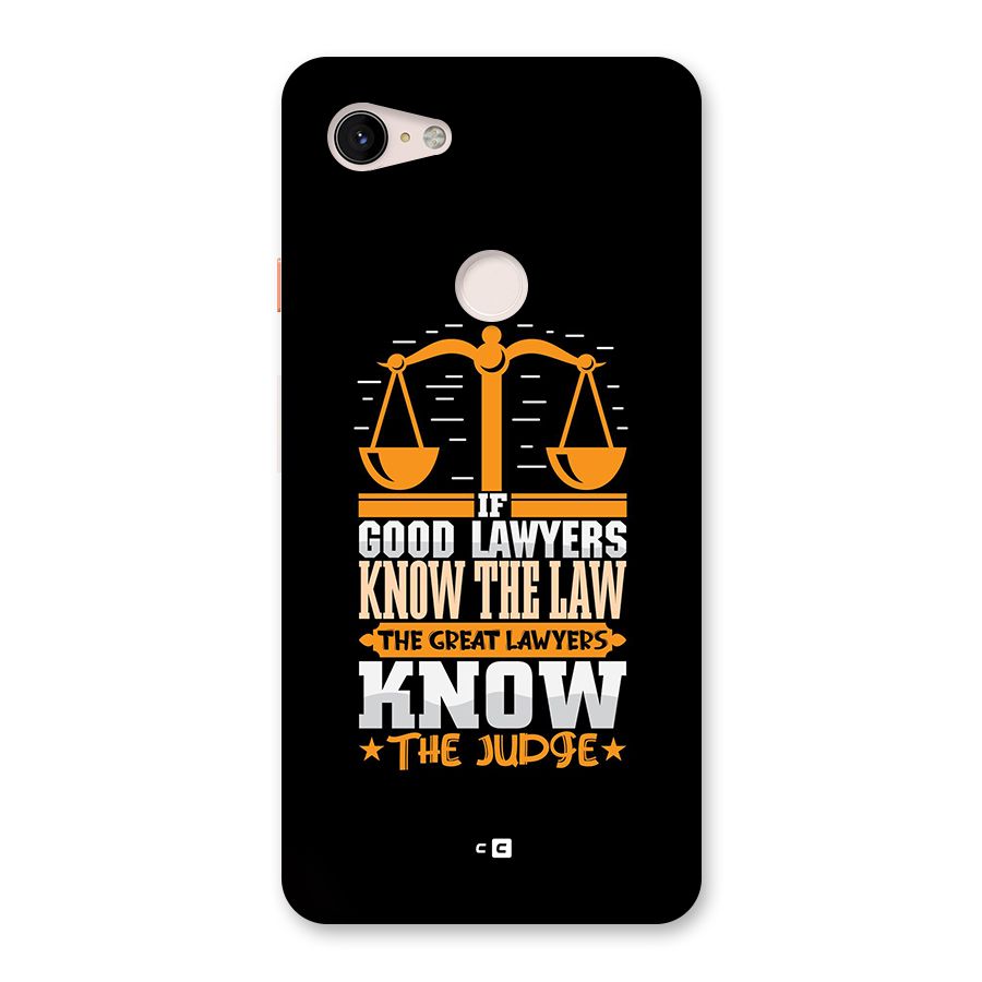 Know The Judge Back Case for Google Pixel 3 XL