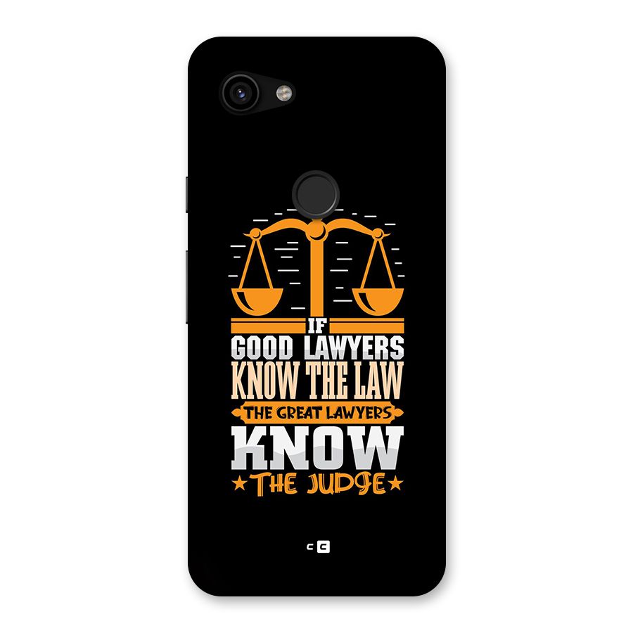 Know The Judge Back Case for Google Pixel 3a
