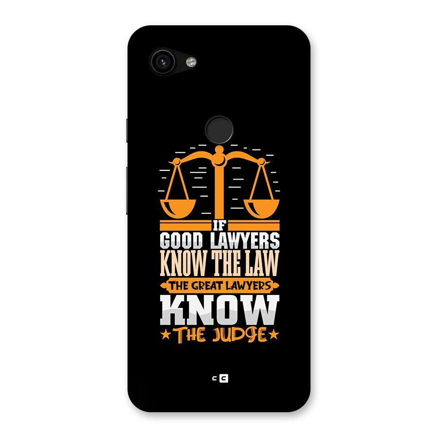 Know The Judge Back Case for Google Pixel 3a XL