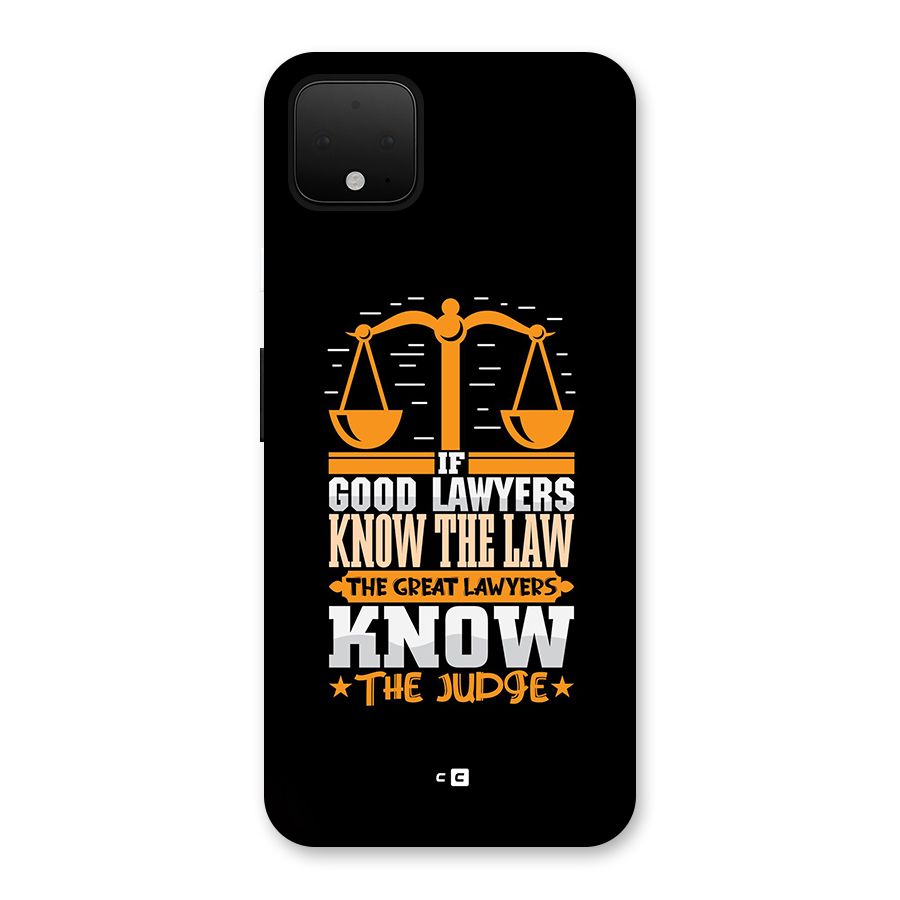 Know The Judge Back Case for Google Pixel 4 XL