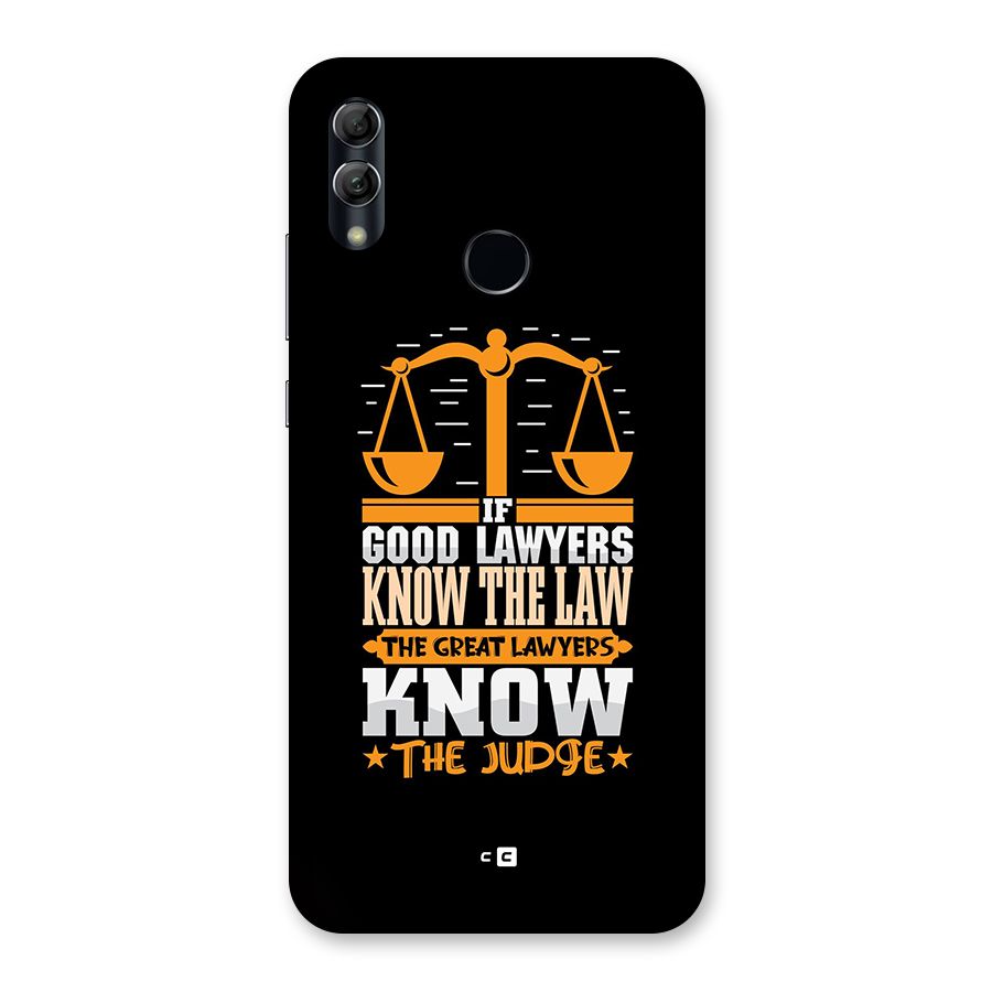 Know The Judge Back Case for Honor 10 Lite