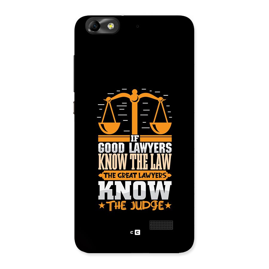 Know The Judge Back Case for Honor 4C