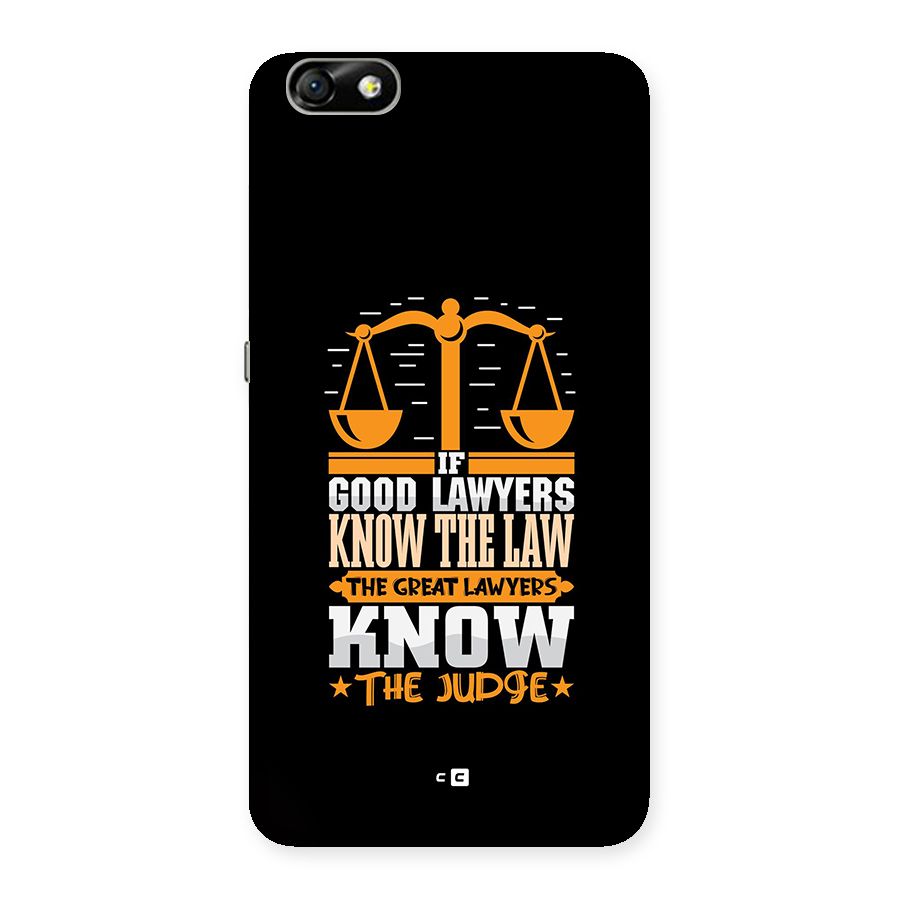Know The Judge Back Case for Honor 4X